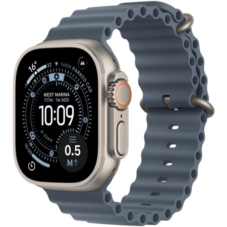 Apple Watch Ultra 3 49mm Natural Titanium Case with Anchor Blue Ocean Band (MEWH4QP/A)  у Чернігові