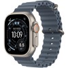 Apple Watch Ultra 3 49mm Natural Titanium Case with Anchor Blue Ocean Band (MEWH4QP/A)
