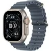 Apple Watch Ultra 3 49mm Natural Titanium Case with Anchor Blue Ocean Band (MEWH4QP/A)