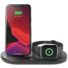 Бездротовий зарядний пристрій Belkin 3in1 Wireless Pad/Stand/Apple Watch Black (WIZ001VFBK)