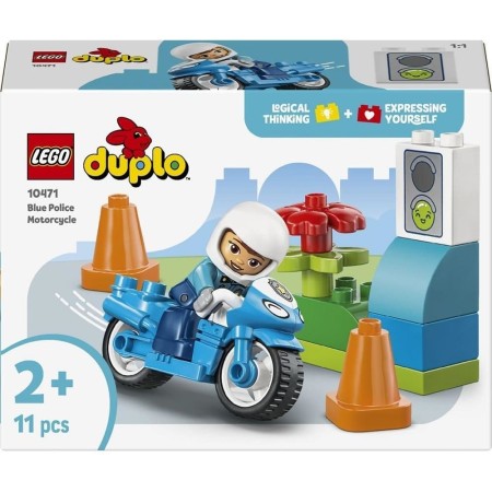 Конструктор LEGO DUPLO Town Синій поліцейський мотоцикл (10471)