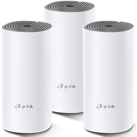 Маршрутизатор TP-Link (WiFi MESH система) DECO E4 3PK AC1200 2xFE LAN/WAN MU-MIMO MESH (DECO-E4-3-PACK)  у Чернівцях