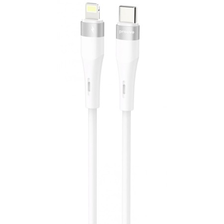 Кабель Proove Light Silicone Plus Type-C to Lightning 27W (1m) white