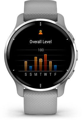Garmin Venu 2 Plus - Стеження за рівнем стресу Стеження за рівнем стресу