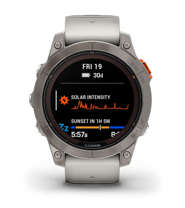 Garmin fenix 7 Pro Sapphire Solar - Підзарядка від сонця Garmin fenix 7 Pro Sapphire Solar - Підзарядка від сонця