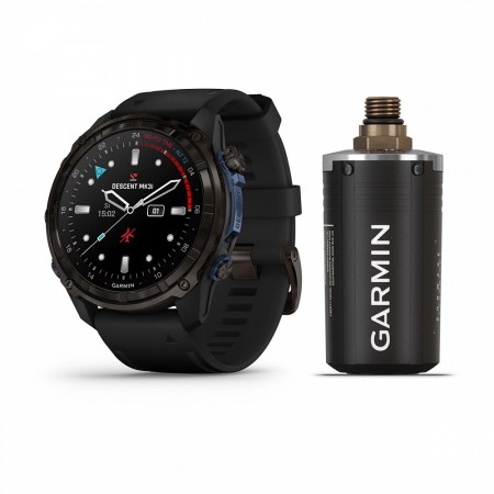 Смартгодинник Garmin Descent Mk3i 51mm Gray DLC Titanium Black Silicone B. Descent T2 Transceiver (BNDL-DMK3-51CGDT2)