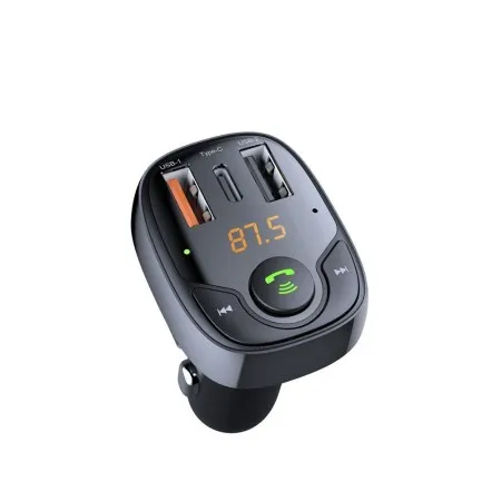 Автомобільний зарядний пристрій Proove FM Launcher Power PD-01 2USB+Type-C (Black)