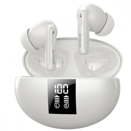 Бездротові навушники Proove Thunder Buds SE TWS with ANC (White)  у Львові