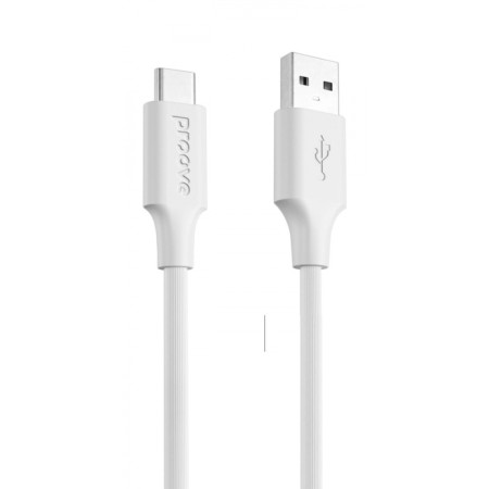 Кабель Proove Striped Silicone USB to Type-C (1m) (White)  у Чернівцях