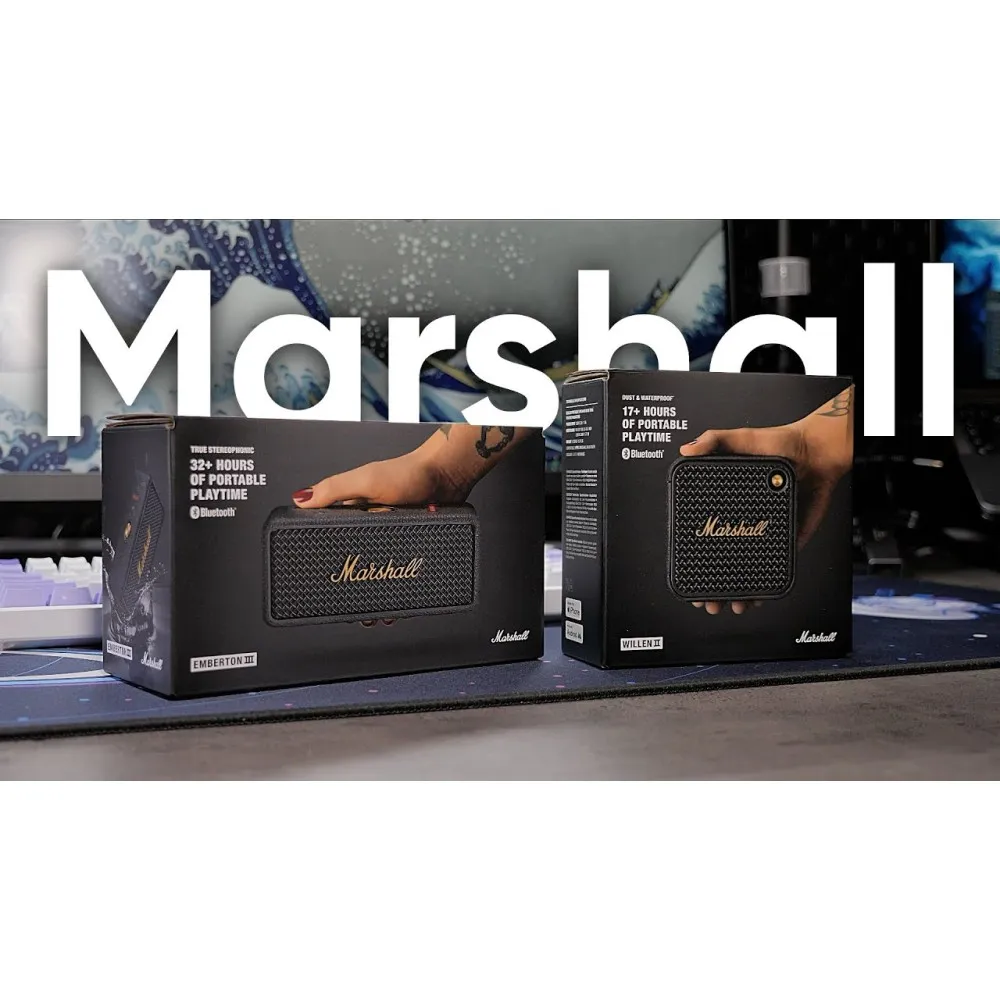 Акустика Marshall Portable Speaker Willen II (Black and Brass