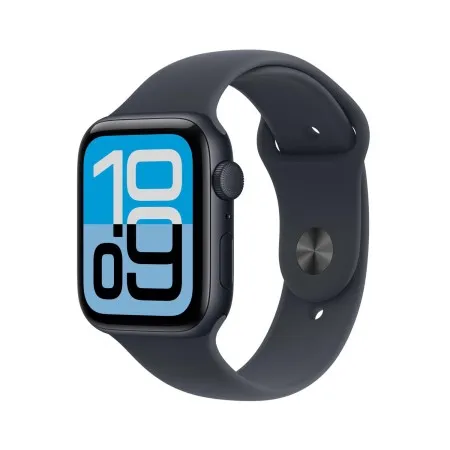 Apple Watch SE 3 2025 44mm Midnight Aluminum Case with Midnight Sport Band S/M (MEHN4RK/A)