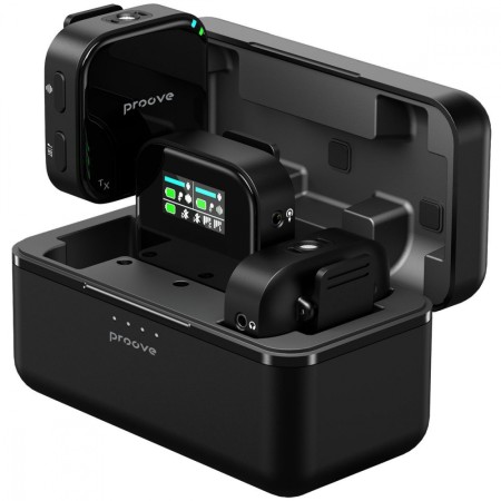 Бездротовий петличний мікрофон Proove Studio (Black)  у Чернівцях