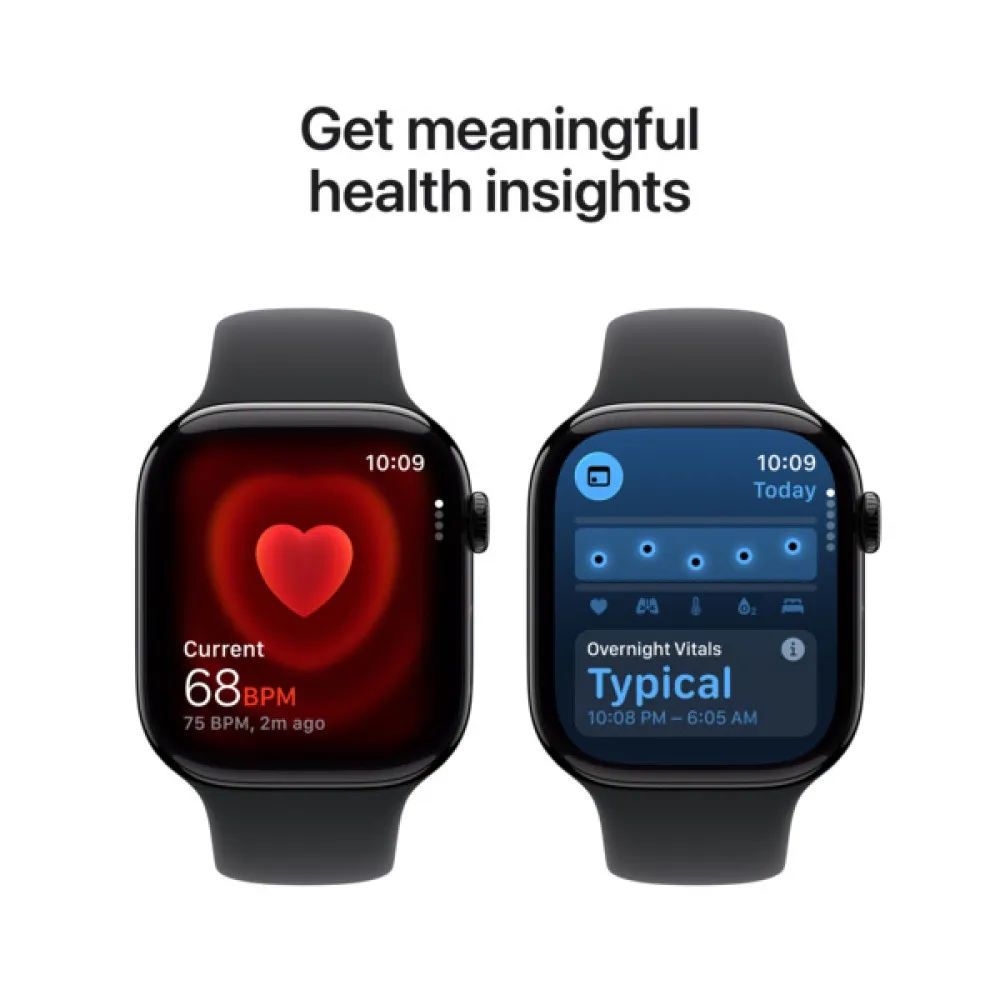 Apple Watch Series 11 46mm Jet Black Aluminum Case with Black