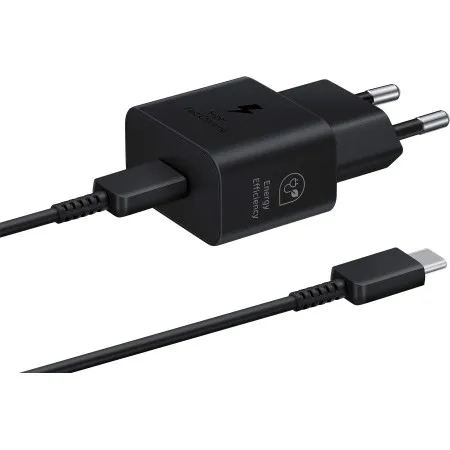 Зарядний пристрій мережевий Samsung 25Вт USB-С + Cable Type-C to Type-C (1m) Black (EP-T2510XBEGEU)  в Одесі