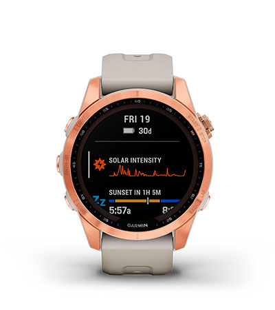 Garmin fenix 7S Solar - Підзарядка від сонця Garmin fenix 7S Solar - Підзарядка від сонця