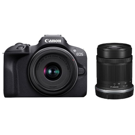Фотоапарат Canon EOS R100 + RF-S 18-45 IS STM + RF-S 55-210 IS STM Black (6052C036)