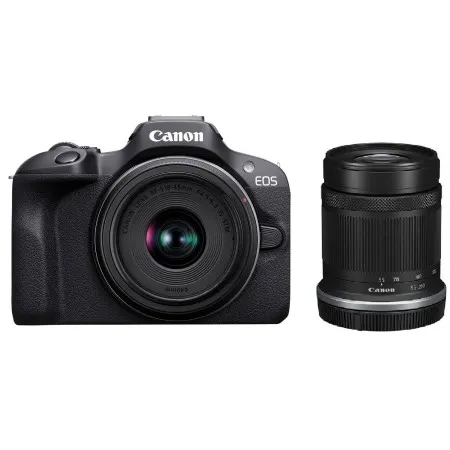 Фотоапарат Canon EOS R100 + RF-S 18-45 IS STM + RF-S 55-210 IS STM Black (6052C036)