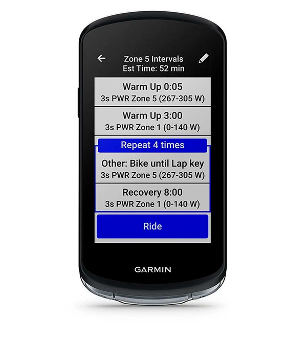 Синхронізовані тренувальні плани Garmin Edge 1040 - Синхронізовані тренувальні плани