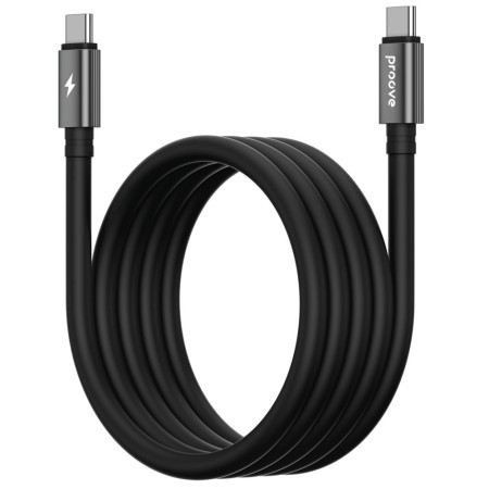 Кабель Proove Magneto Type-C to Type-C 60W (1m) black