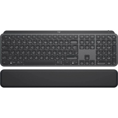 Клавіатура Logitech MX Keys Advanced Wireless Illuminated with Palm Rest Graphite (L920-009416)  в Івано-Франківську