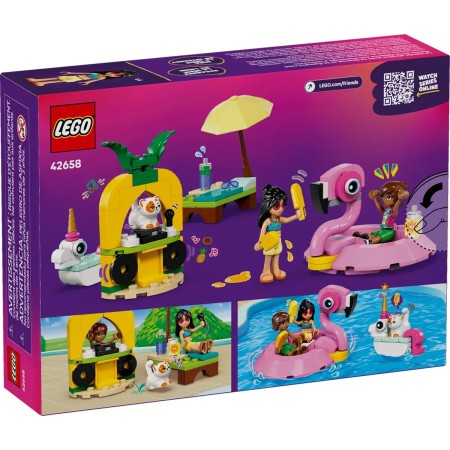 Конструктор LEGO Friends Вечірка єдинорога та фламінго біля басейну (42658)  у Микуличині