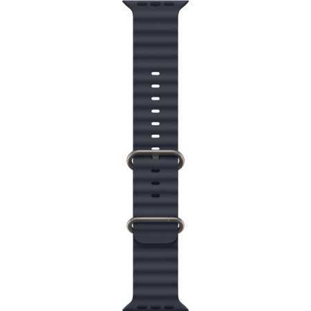Ремінець Apple Watch 42/44/45/46/49mm Natural Titanium Finish Navy Ocean Band (MXTH3ZM/A)  у Запоріжжі
