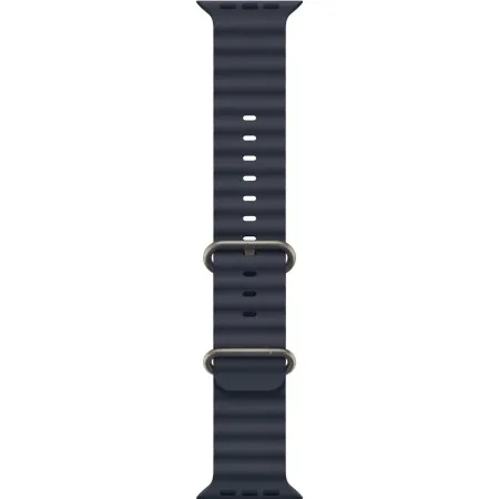 Ремінець Apple Watch 42/44/45/46/49mm Natural Titanium Finish Navy Ocean Band (MXTH3ZM/A)