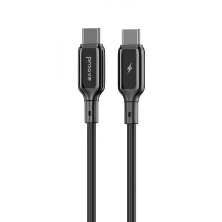 Кабель Proove Flex Metal Type-C to Type-C 60W (1m) black