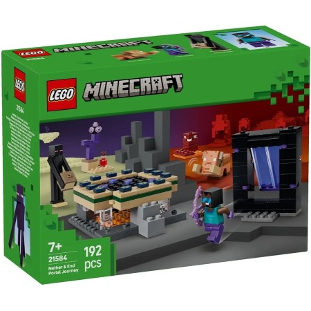 Конструктор LEGO Minecraft Подорож до Нижнього світу та Порталу до Краю (21584)