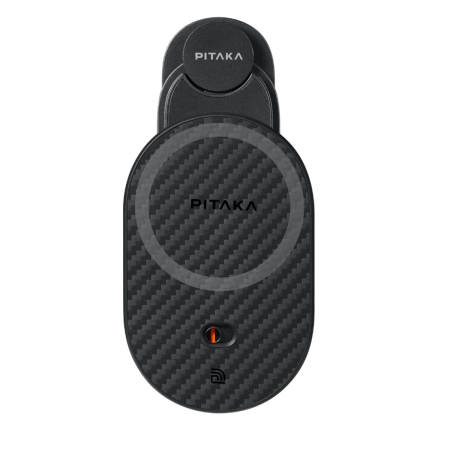 Автомобільний тримач із бездротовою зарядкою Pitaka MagEZ Car Mount Pro 2 Car Vent Black (Tesla) (CM2302T)