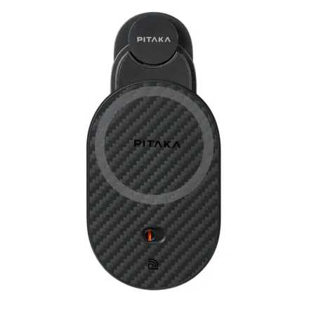 Автомобільний тримач із бездротовою зарядкою Pitaka MagEZ Car Mount Pro 2 Car Vent Black (Tesla) (CM2302T)
