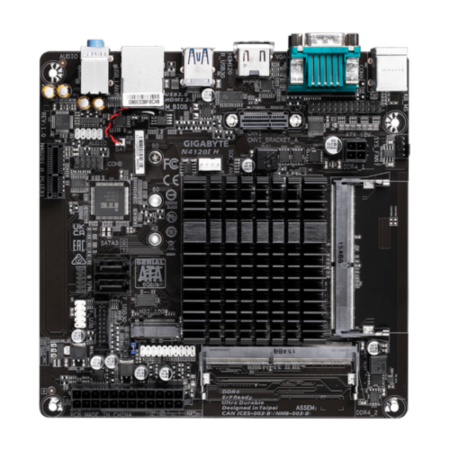 Mатеринська плата GIGABYTE N4120I H + Celeron N4120 (4 core) mini-ITX (N4120I H)