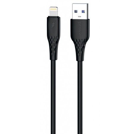 Кабель Proove GridLine USB to Lightning 2.4A (1m) Black
