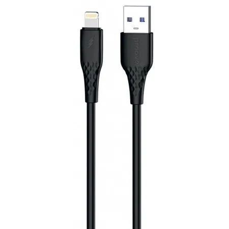 Кабель Proove GridLine USB to Lightning 2.4A (1m) Black