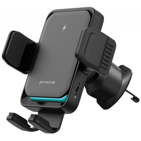 Автомобільний тримач із бездротовою зарядкою Proove Sonic Pro 15W Black