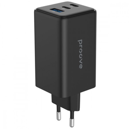 Мережевий зарядний пристрій Proove Pocket GaN Max 100W (2Type-C + USB) (Black)