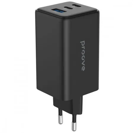 Мережевий зарядний пристрій Proove Pocket GaN Max 100W (2Type-C + USB) (Black)  в Івано-Франківську