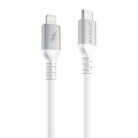 Кабель Proove ReGen Silicone Type-C to Lightning 27w (1m) White  у Чернівцях