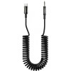Кабель AUX Proove Steel Spring Type-C to 3.5 (1m) (Black)