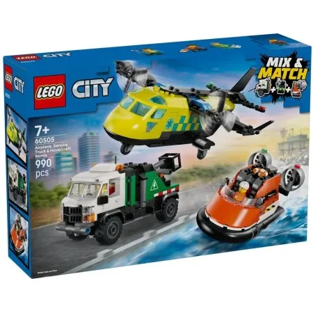 Конструктор LEGO City Ремікс літака, вантажівки та судна на повітряній подушці (60505)  у Вінниці