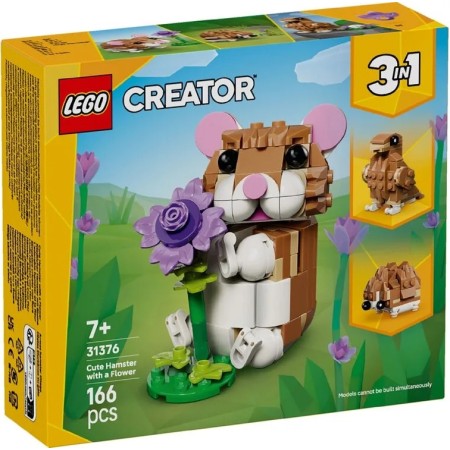 Конструктор LEGO Creator Чарівний хом'як з квіткою (31376)  у Харкові