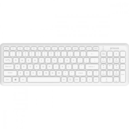 Бездротова клавіатура Proove Classic Code (Ukraine Layout) (White)