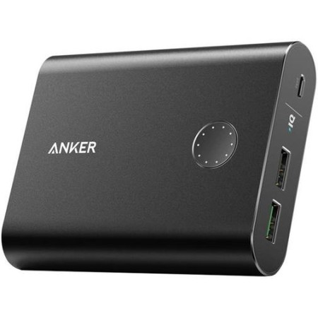 Батарея універсальна Anker PowerCore Plus 13400mAh QC3.0 2xUSB (Black) (A1316H11)