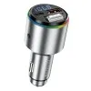 Автомобільний зарядний пристрій Proove FM Launcher Power Drive 30W (PD+QC3.0) Type-C+USB+AUX (Silver)