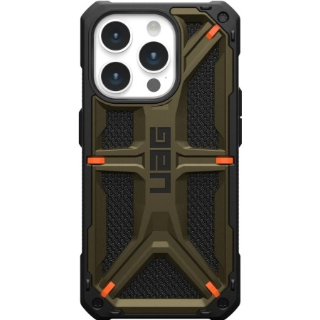Чохол UAG Monarch для Apple iPhone 15 Pro Max (Kevlar Elemental Green)  у Запоріжжі