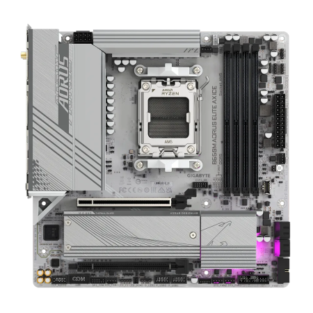 Материнська плата GIGABYTE B650M AORUS ELITE AX ICE sAM5 mATX (B650M AORUS ELITE AX ICE)  у Тернополі
