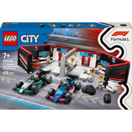 Конструктор LEGO City Гараж F1 та автомобілі Mercedes-AMG і Alpine (60444)