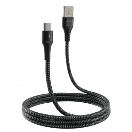 Кабель Proove Double Way Weft USB to Micro USB 2.4A (1m) (Black)  у Чернівцях