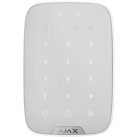 Бездротова сенсорна клавіатура Ajax KeyPad Plus (White)