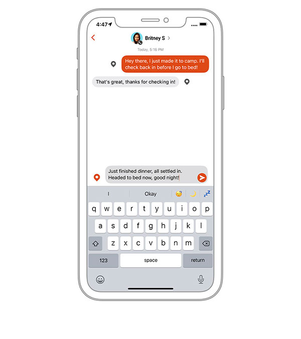 Garmin inReach Messenger - Двосторонній обмін повідомленнями Двосторонній обмін повідомленнями
